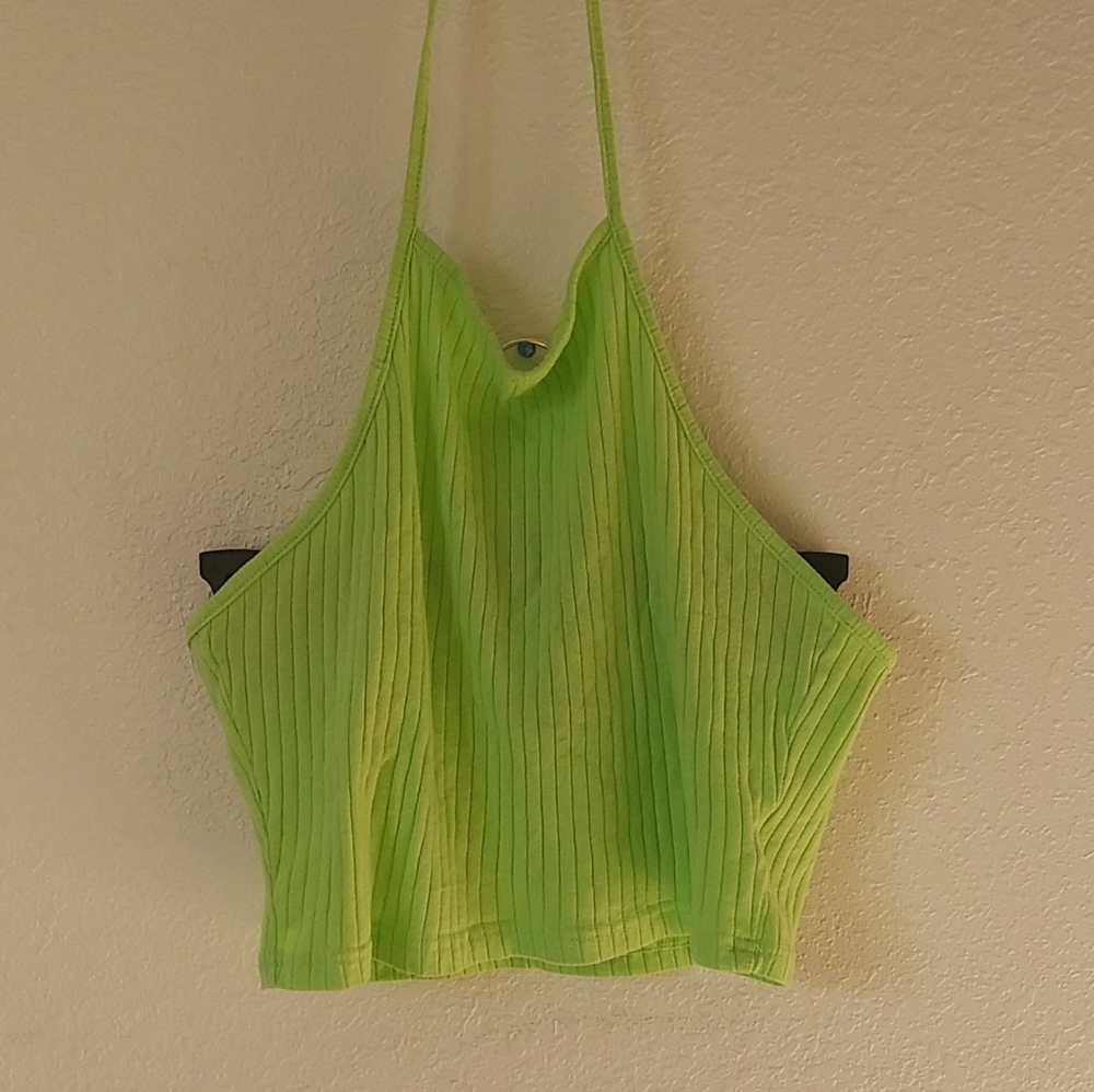 Neon Green halter top